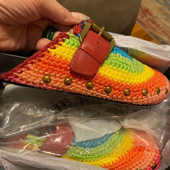 Kurt Geiger crocheted mules/slides size 10 - Picture 3 of 7